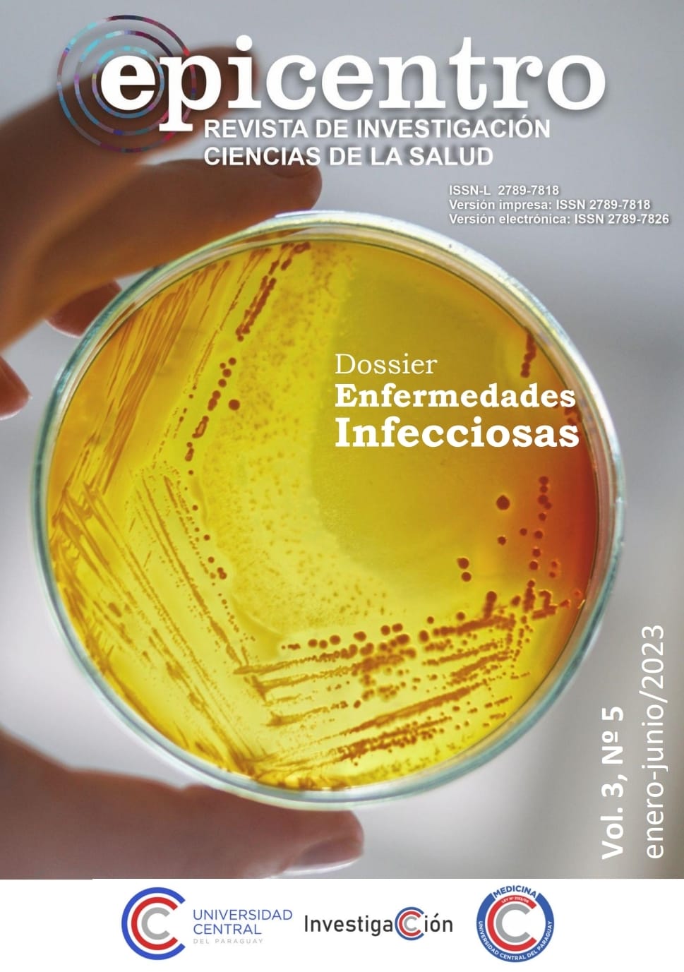 					Visualizar v. 3 n. 5 (2023): "Enfermedades Infecciosas" In: Epicentro – Revista de Investigación Ciencias de la Salud
				