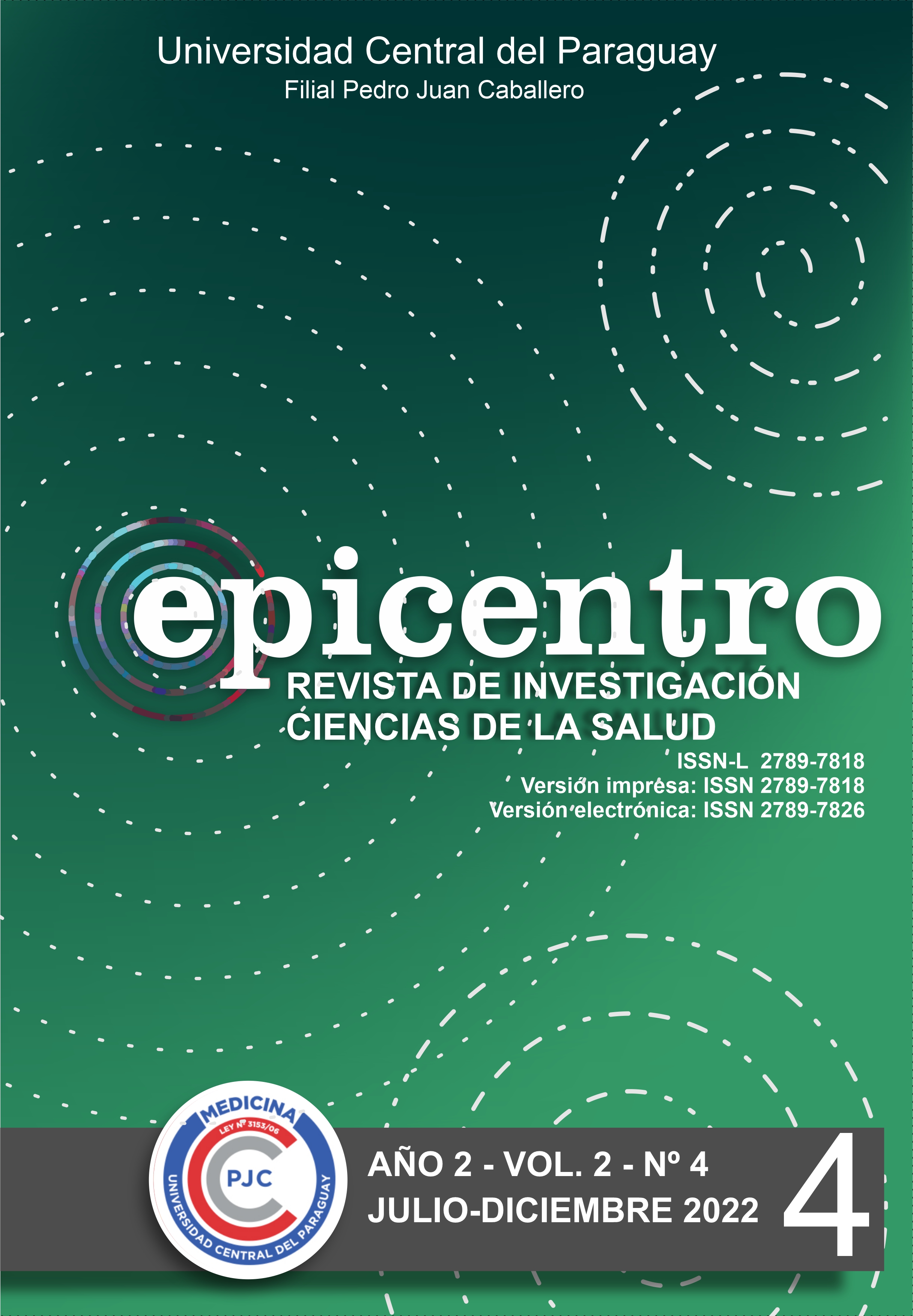 					Visualizar v. 2 n. 4 (2022): “Enfermedades no transmisibles", In: Epicentro – Revista de Investigación Ciencias de la Salud
				